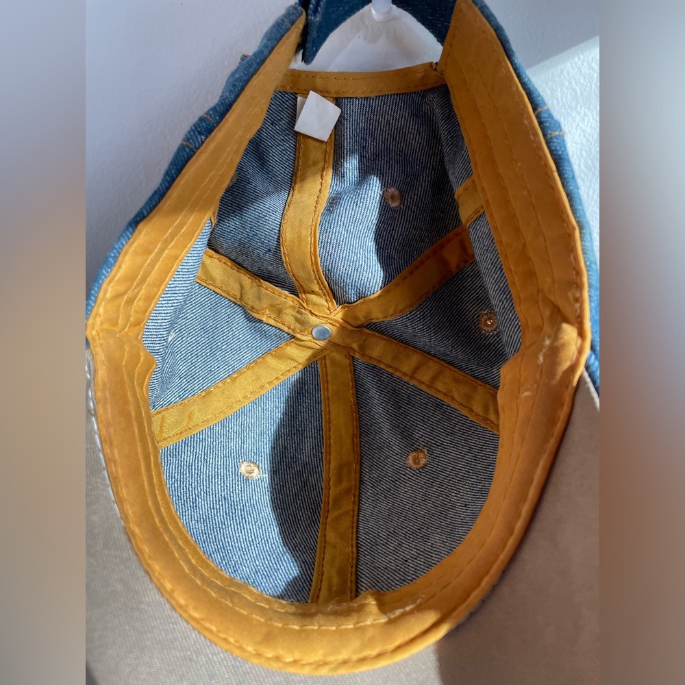 Denim Rhinestone Baseball Hat NWOT - Picture 7 of 9